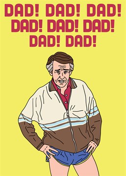 Back of the net its Father's Day, great Father's Day card for Partridge fans by Swazzdraws