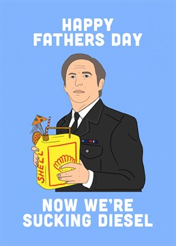 Send your father a hilarious line of duty themed Father's Day card, perfect for Father's Day. By Swazzdraws
