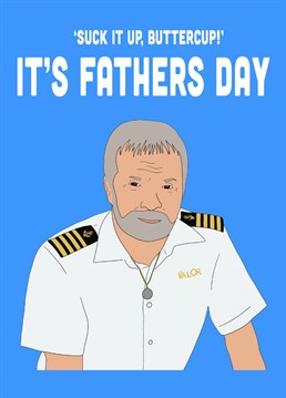 Send the head of the ship a Father's Day Father's Day card, designed by swazzdraws