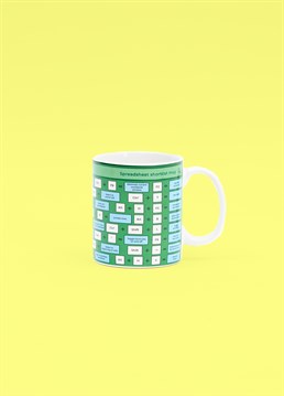 Spreadsheet Shortcuts Mug. Send them something a little cheeky with this brilliant Scribbler gift and trust us, they won't be disappointed!