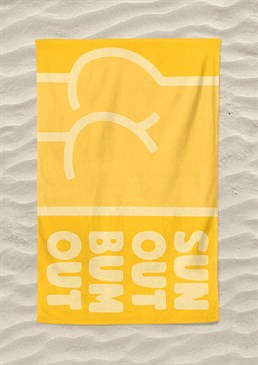What a scorcher! As Brits, it really doesn't take much to encourage us to get our kit off. Bronze your back (side) on this very cheeky beach towel. Machine washable. 147cm x 100cm - extra-large size! Made from 300gsm microfibre towelling. Please note this product is made to order and is non-returnable.
