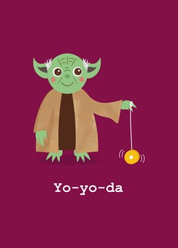 The fun is strong with this one! Send this Birthday card to your favourite person in the galaxy. Designed by Charli Tait.