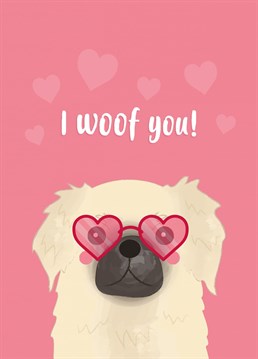 Dougal the dog wants to wish you a pawsitively lovely Valentine's Day! Design by Charli Tait Creative, inspired by her rescue doggo Dougal.