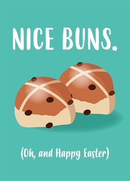 I like big buns and I cannot lie.. An Easter card for the person with the lovely bum. Designed by Charli Tait.