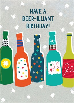 Bottoms up on their birthday! Send them this funny card to help them celebrate their birthday.