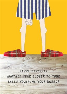 One of the many drawbacks of getting older! Wish them a happy birthday with this cheeky card.