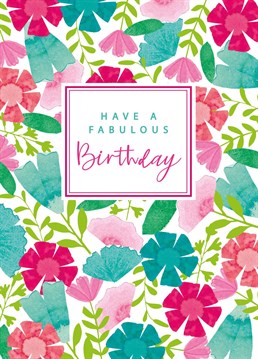 birthday card with flowers. Make them smile with this Birthday card.