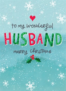 Christmas card for a wonderful Husband