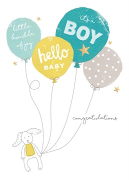 Send your best wishes with this New Baby card by The Boy And The Bear