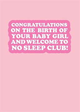 Yay, a baby girl! Send your best wishes to the new parents with the new baby girl card by the Boy and the Bear.