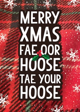 Scottish inspired Christmas card fae all the fam.