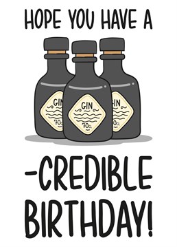 Gin Themed Birthday Cards - Scribbler