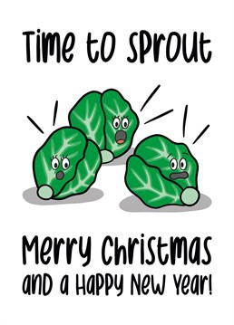 Christmas dinner wouldn't be complete without sprouts. This adorable sprouts pun card makes the cutest of gifts for anyone. Give to your friends, parents or work colleagues and they are sure to laugh and smile!