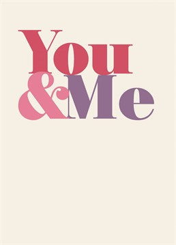 Let them know what they mean to you with this funny Anniversary card from Thinkling Creative