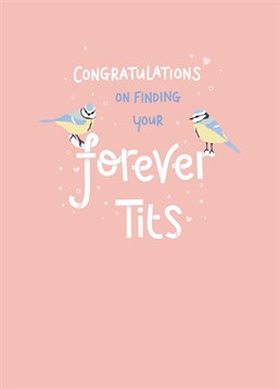Yaaay they found eachother! Whether it's an Engagement, Wedding or Anniversary help them share their love with this funny card from Thinkling Creative.