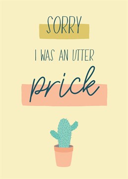 Messed up? Make amends with this sorry card from Thinkling Creative