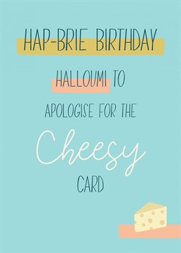 Know someone who loves a cheesy pun? Give them a Birthday chuckle with this funny, cheesy card from Thinkling Creative.