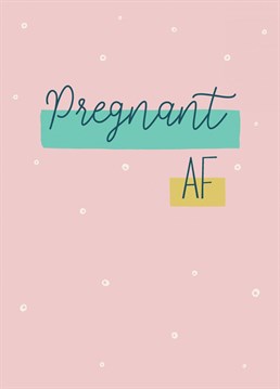 Yaaaayy! She's making a mini human! Congratulate the mum-to-be with this funny pregnancy Baby Shower card, from Thinkling Creative.