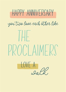Wow they've been together for ages! Let them know you're happy for them with this retro humour Anniversary card from Thinkling Creative