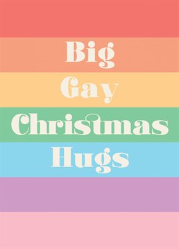 Share the Christmas love with this happy rainbow card from Thinkling Creative.