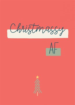 Spread the festive feels with this funny AF Christmas card from Thinkling Creative.