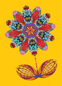 This flirtatious flower by Tattersfield Designs is patterntastic.