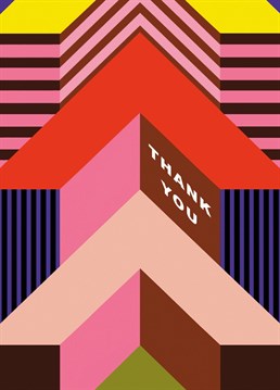 Colourful Geometric 'Thank You' card  by THE DESIGN DEALERSHIP