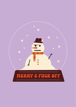 Minimalist rude Christmas card for all the haters!