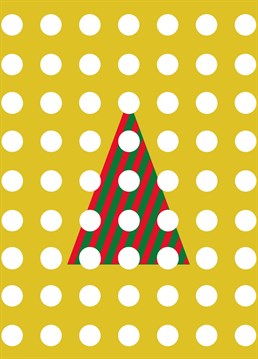 Be stylish this holiday with this minimal abstract Christmas card