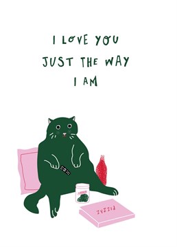 Get your cat loving partner this very honest illustrated anniversary or Valentine's card!