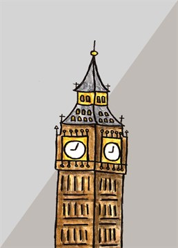 Big Ben may be under construction but you can still get this To Home From London Birthday card with the big clock on!