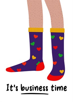 Send this suggestive 'business time' card to make your partner giggle.
