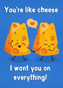 Send this cheesy chat-up line card to make your partner laugh!