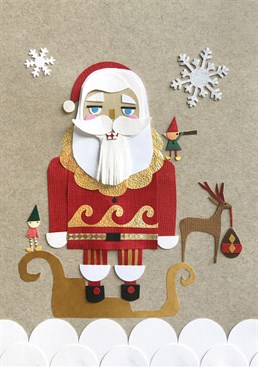 I think we all wish that we had a miniature elf on our shoulder always on the lookout - I would use mine to find the nearest Chinese takeaway. This funky Christmas card from Tigerlily is sure to make them smile this Christmas!