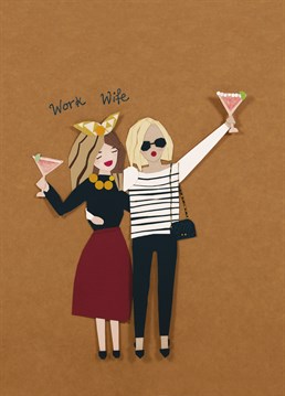 She's seen you at your best and worst and that's why you guys drink! Let your work wife know that she is your one and only (within work) with this super cool collage Birthday card from Tigerlily.