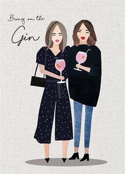 The best part of a party is ALWAYS the gin! Party in style with this gin-credible Birthday card from Tigerlily.