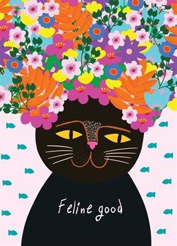 Know any cat lovers? Send them this Feline Good card today!