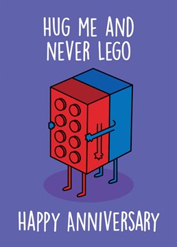 Fit together like Lego bricks? It must be love! Celebrate your anniversary with your significant other with this cute, pun-tastic card. All the way from Thirty Mussels, purveyors of preposterous cards for all occasions and senses of humour. Don't be shellfish, send a card!
