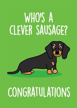 We all know a real clever clogs don't we? Tell them how awesome they are with this congratulations card. Guaranteed laughs for a son, daughter, friend, husband, cousin, niece, sister, brother, aunty, uncle, mum or dad. All the way from Thirty Mussels, purveyors of preposterous cards for all occasions and senses of humour. Don't be shellfish, send a card!