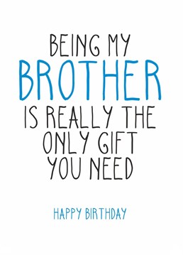 Funny Birthday card for Brother, designed by Totally Mailed It