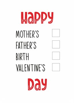 Funny Birthday/ Valentine's/ Mother's/ Father's Day card - fit for any occasion! Designed by Totally Mailed It
