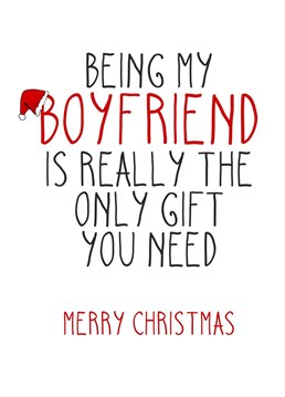 Funny Christmas card for your Boyfriend, designed by Totally Mailed It