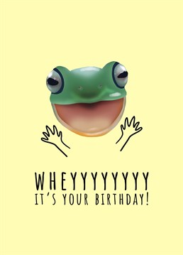 Wheyyyy who loves Birthday's? This frog bro does! Send them this Modest Lobster design and make their Birthday toad-ally awesome!