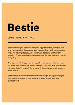 Let her know that she's your bestie!