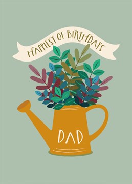 Wish your garden loving dad the happiest of birthdays with this illustrated card by The Pattern Press