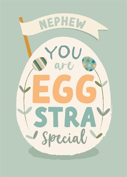 Wish your Eggstra special Nephew a happy easter with this cute card