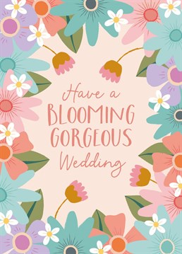 Wish the lucky couple well with this blooming gorgeous wedding card from The Pattern Press.