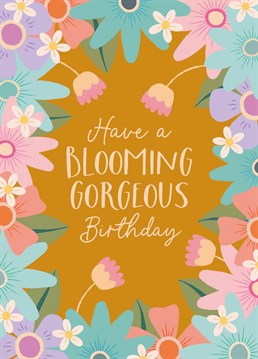 Send your loved on some flowery birthday wishes with this illustrated card by The Pattern Press
