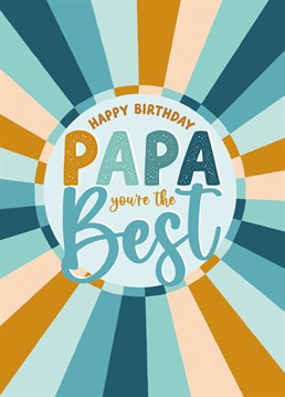 Wish your Papa a happy birthday with this cute and colourful birthday card