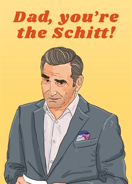 Schitt's Creek fan art illustration Father's day card.    Wish a fantastic father's day with the Johnny Rose card, created with love by Paige Nicholas